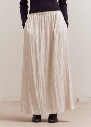 MELANIE SHIRRED MAXI SKIRT