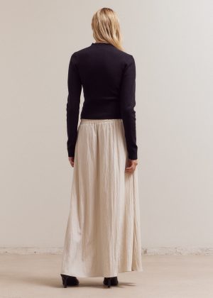 MELANIE SHIRRED MAXI SKIRT