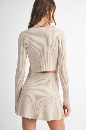 EVERLY FLARED MINI SKIRT