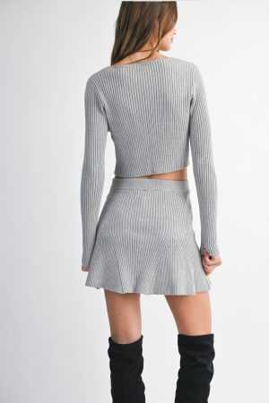 EVERLY FLARED MINI SKIRT
