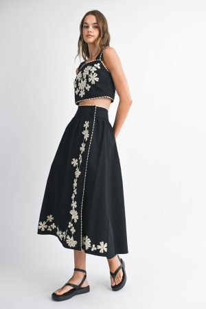 ELLIE WRAP MIDI SKIRT