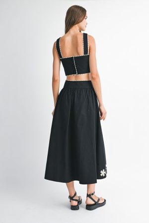 ELLIE WRAP MIDI SKIRT